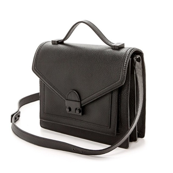 Loeffler Randall Handbags - Loeffler Randall Black Medium Rider Satchel